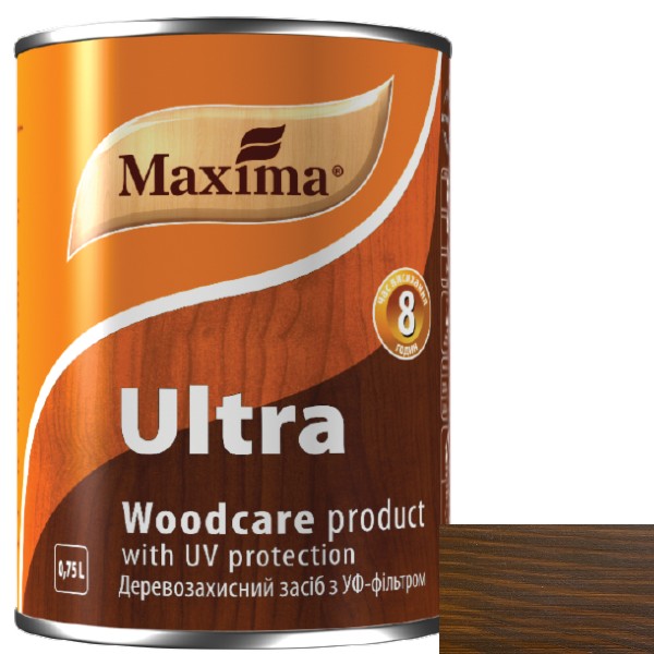 Лазурь для дерева TM Maxima Тиковое дерево 0,75л (уп.6шт)