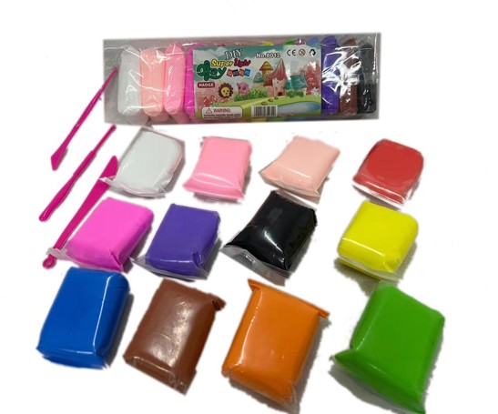 Пластилин воздушный 12цветов