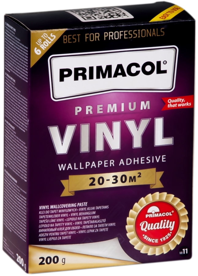 Клей для обоев виниловых PREMIUM VINYL 200 гр ТМ Primacol уп.30шт