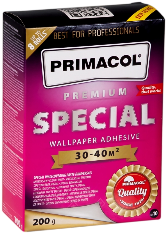 Клей для обоев универсальный PREMIUM SPECIAL 200 гр ТМ Primacol уп.30шт