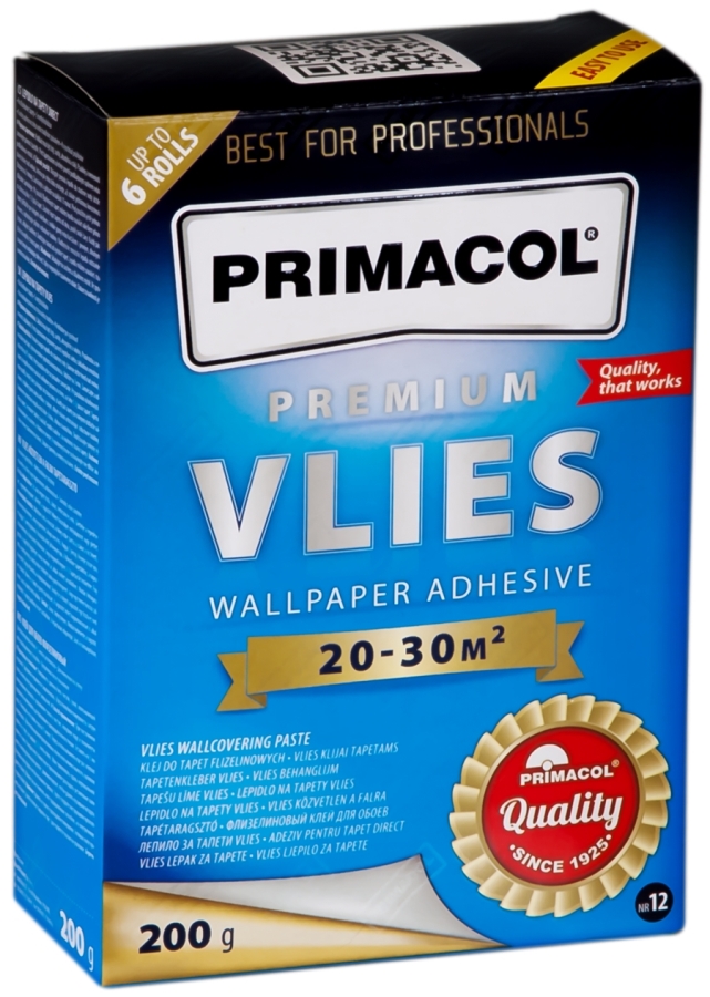 Клей для обоев флизелиновых PREMIUM VLIES 200 гр ТМ Primacol уп.30шт