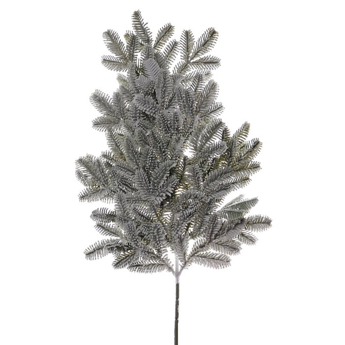Ветка новогодняя заснеженная ягода 60см (W24680) ТМ Global Christmas