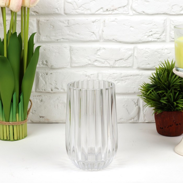 Ваза, Стекло, 18см, 10см, V1906-1, GS