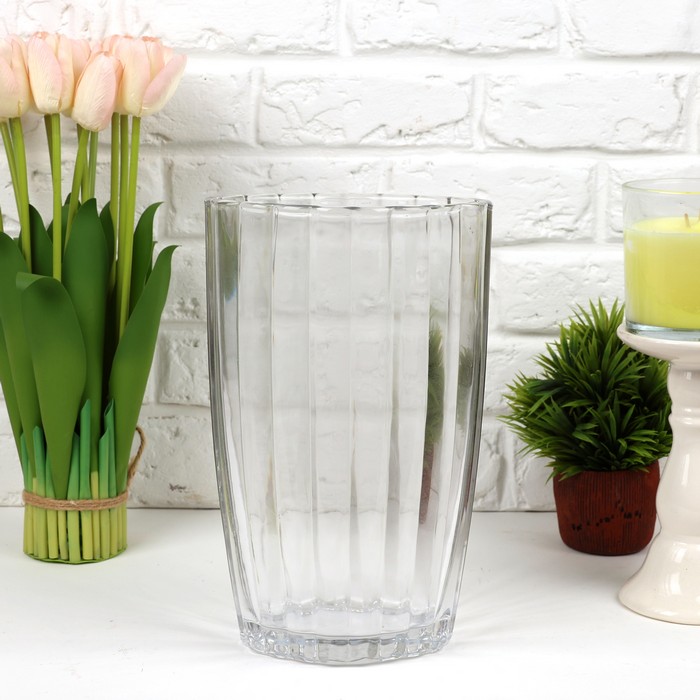 Ваза, Стекло, 28см, 18cм, 200730-1, GS