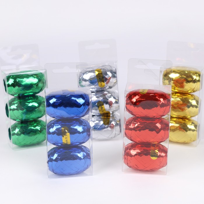 Лента декоративная ПВХ 10м х 5,0мм (21251-30) (3шт) ТМ Global Christmas