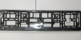 Рамка номера пластик черная