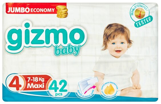 Подгузн.GIZMO maxi 4 42шт