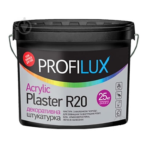 Штукатурка Acrylic Plaster R 20 (короед 1мм-2мм) 25 кг ТМ PROFILUX