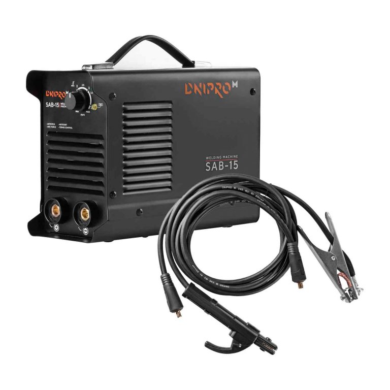 Сварочный аппарат IGBT Dnipro-M SAB-15 + Набор сварочных кабелей WS-3220A