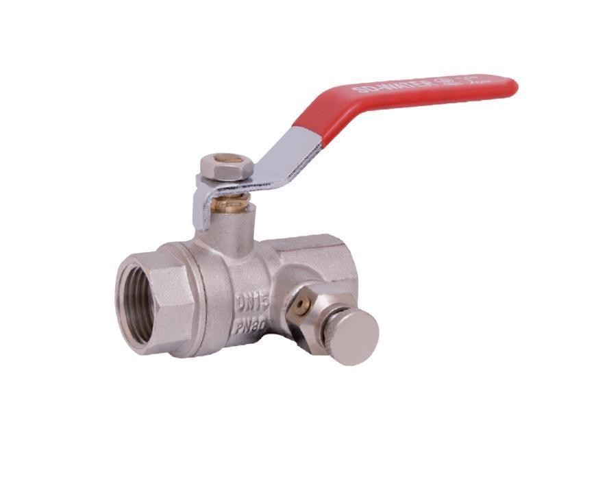 Кран шаровой латунный SD Plus (С маевским) (1/2; PN25) Рычаг