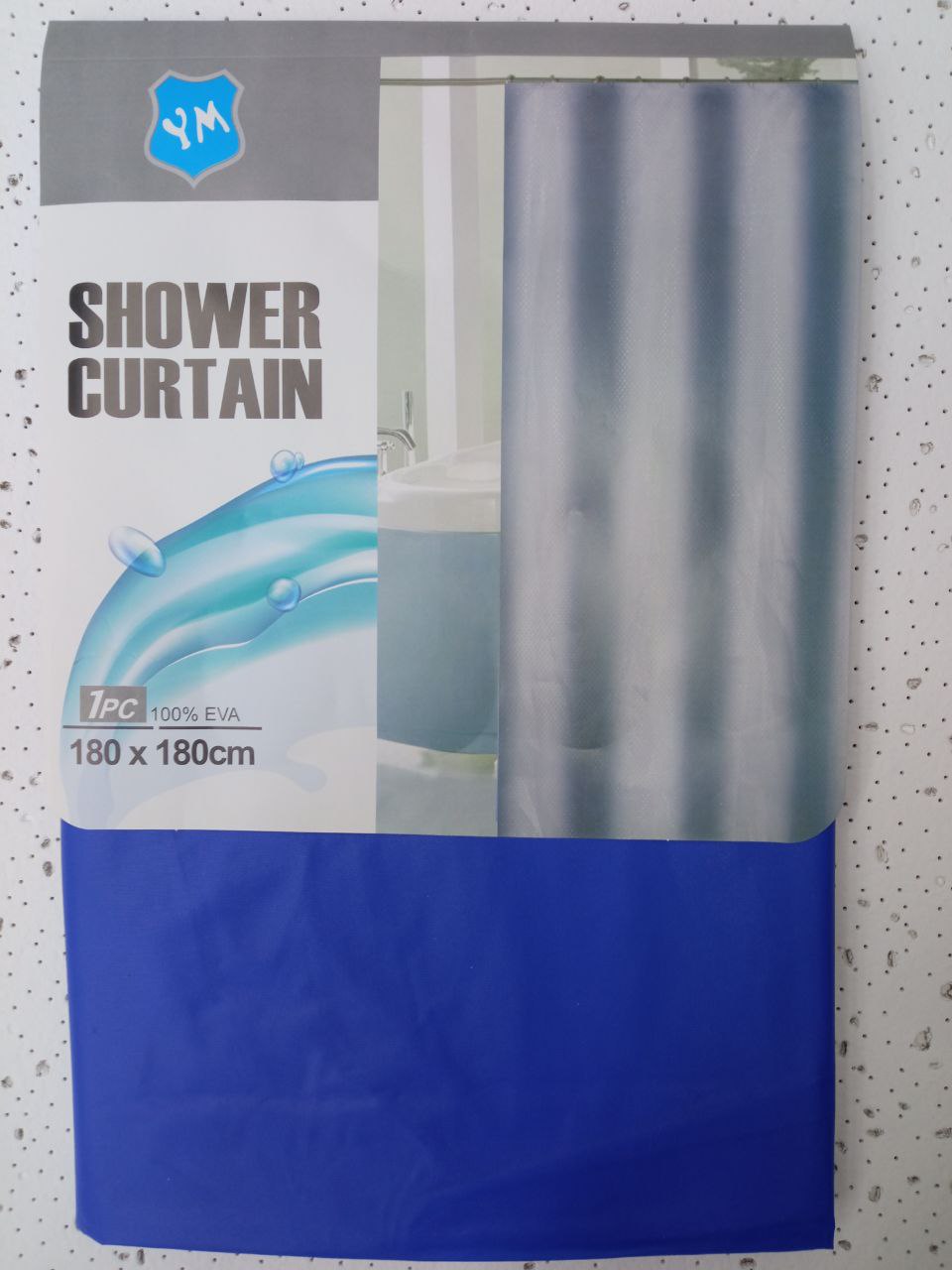 Штора в ванную 180х180 YJ70