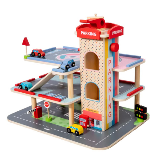 Деревянная многоэтажная парковка