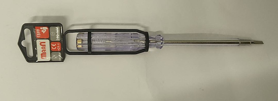 Отвертка-тестер (индикатор) прямой шлиц mm, V ТМ MAAN