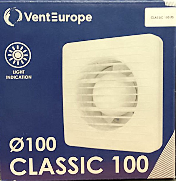 Вентилятор CLASSIC D100 тяг.выкл. ТМ VENTEUROPE