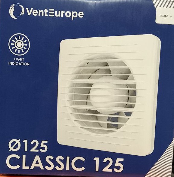 Вентилятор CLASSIC D125 тяг.выкл. ТМ VENTEUROPE