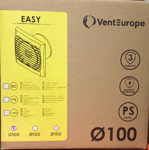 Вентилятор EASY D100 ТМ VENTEUROPE