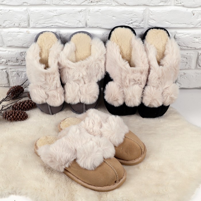 Тапочки домашние женские, 36-41, Текстиль, различные цвета, DM25-22, GS