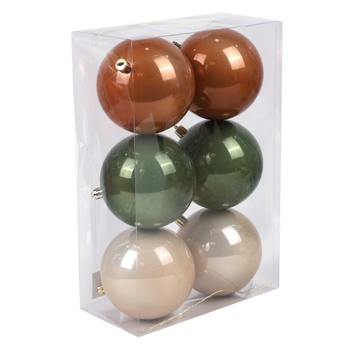 Шары новогодние (набор) 6шт х 10см (SY22YGZB-340) ТМ Global Christmas