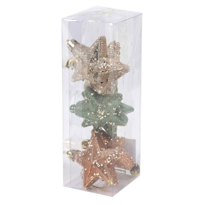 Звезда новогодняя (набор) 6шт (SY22YGZB-322) ТМ Global Christmas