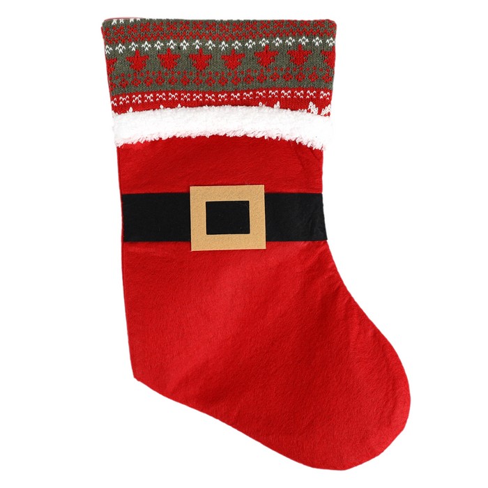 Носок Рождественский 23x35см (HL25DB-092) ТМ Global Christmas