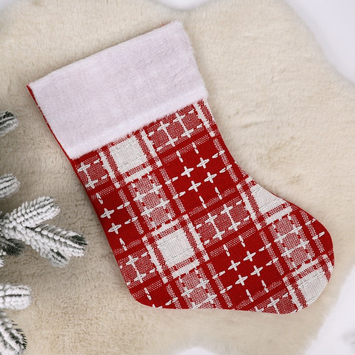 Носок Рождественский 23x35см (HL25DB-062) ТМ Global Christmas