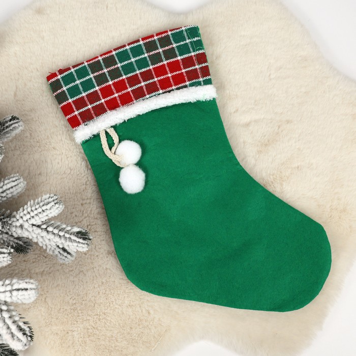 Носок Рождественский 23x35см (HL25DB-104) ТМ Global Christmas