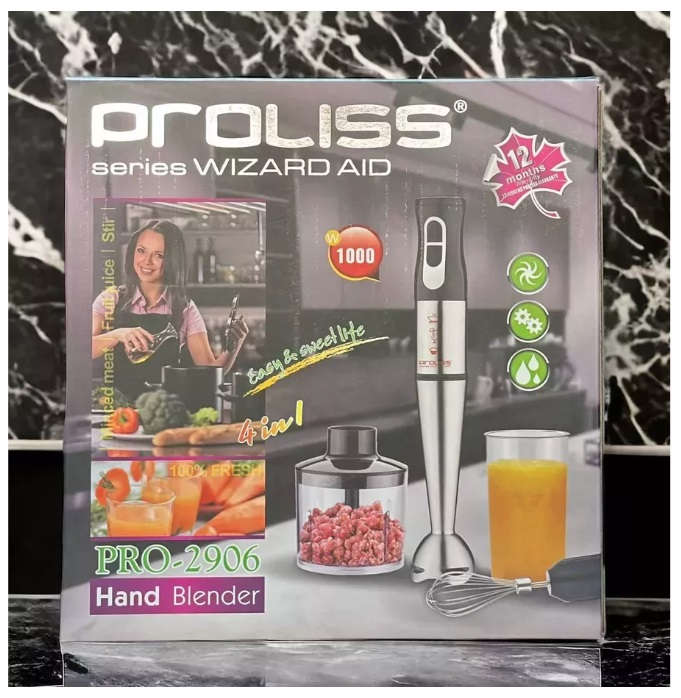 Блендер погружной 4в1 1000Вт PROLISS PRO-2906