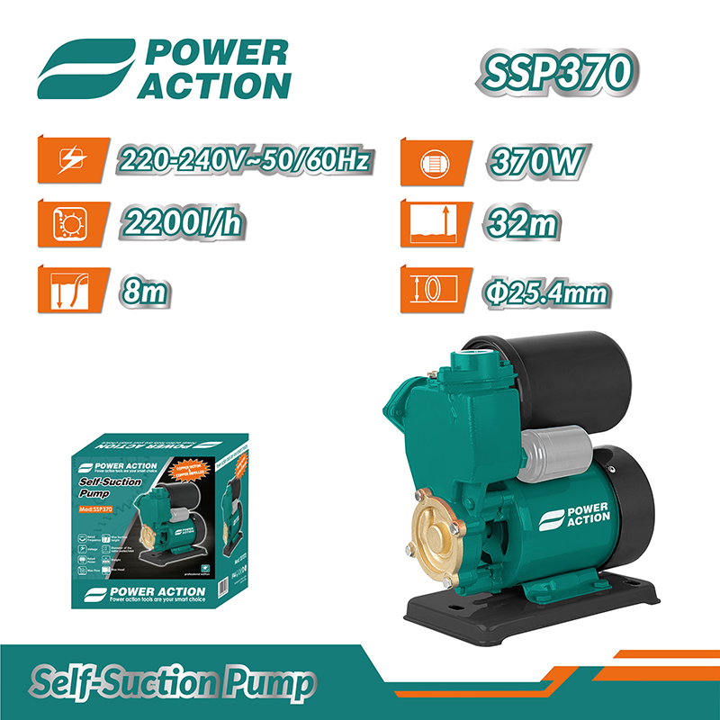 Насосная станция (гидрофор) 370Вт 2200 л/ч POWER ACTION SSP370