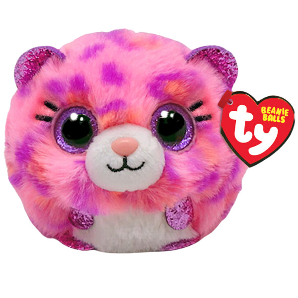 Леопард розовый Topaz 10см (Beanie Balls)