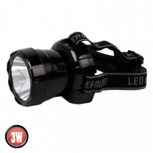 Фонарь аккумул.LED BECKHAM-3W 200Lm 220-240V 92х96мм. налобный /100