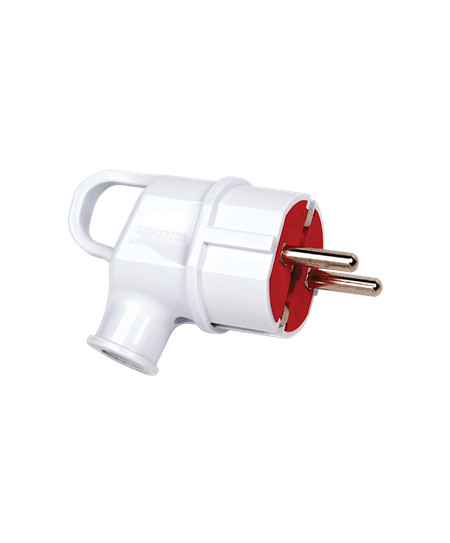 Вилка угловая с зав. с ушком 16A 250V/45/360