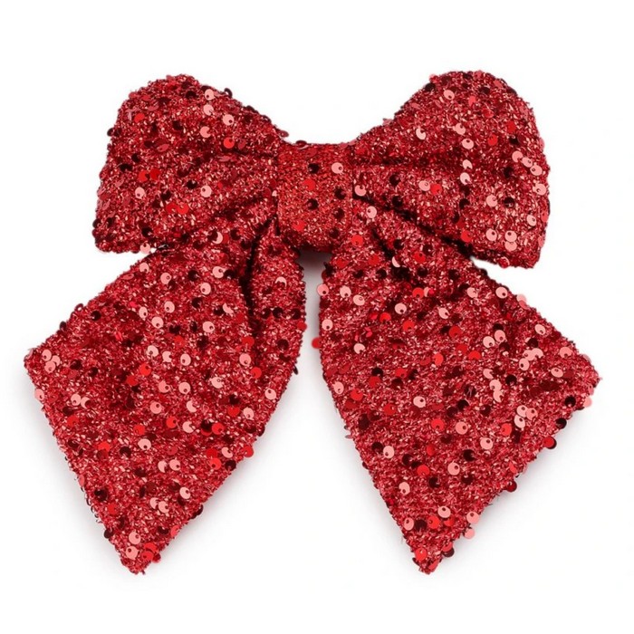 Бант декоративный красный 20x25см (HL25W-111-R) ТМ Global Christmas