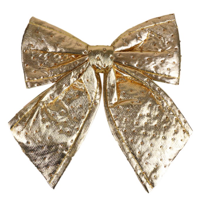 Бант декоративный золото16x20см (HL25W-84-G) ТМ Global Christmas