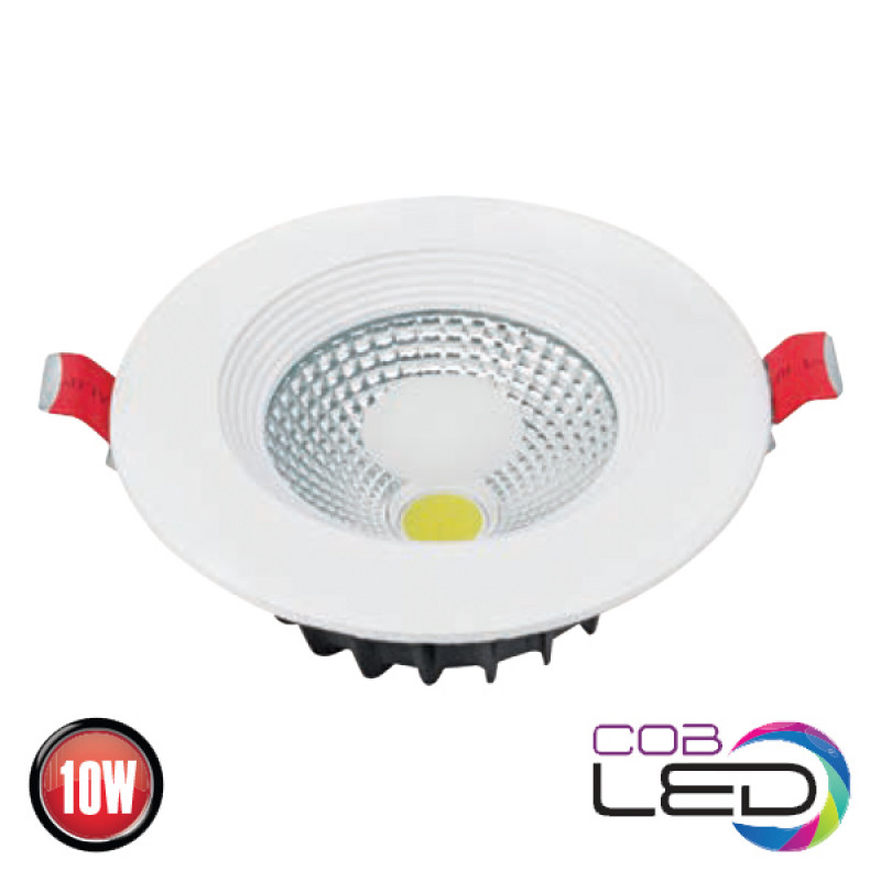 Светильник встроенный LED VANESSA-10W 6400K 824Lm 85-265V d-120мм белый кругл./1/50