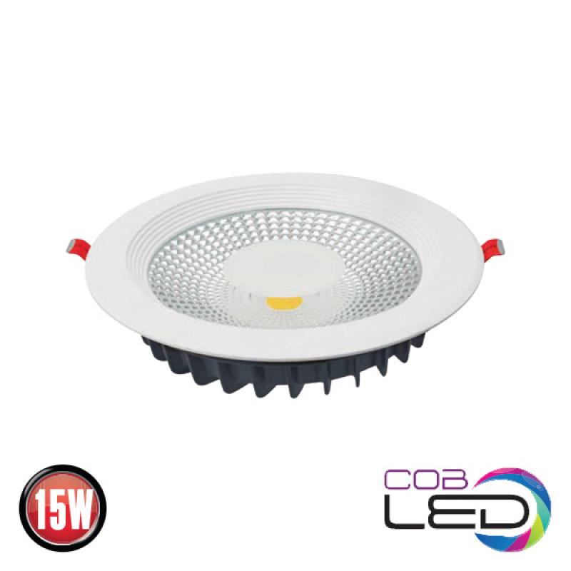 Светильник встроенный LED VANESSA-15W 6400K 1079Lm 85-265V d-170мм белый кругл./1/20