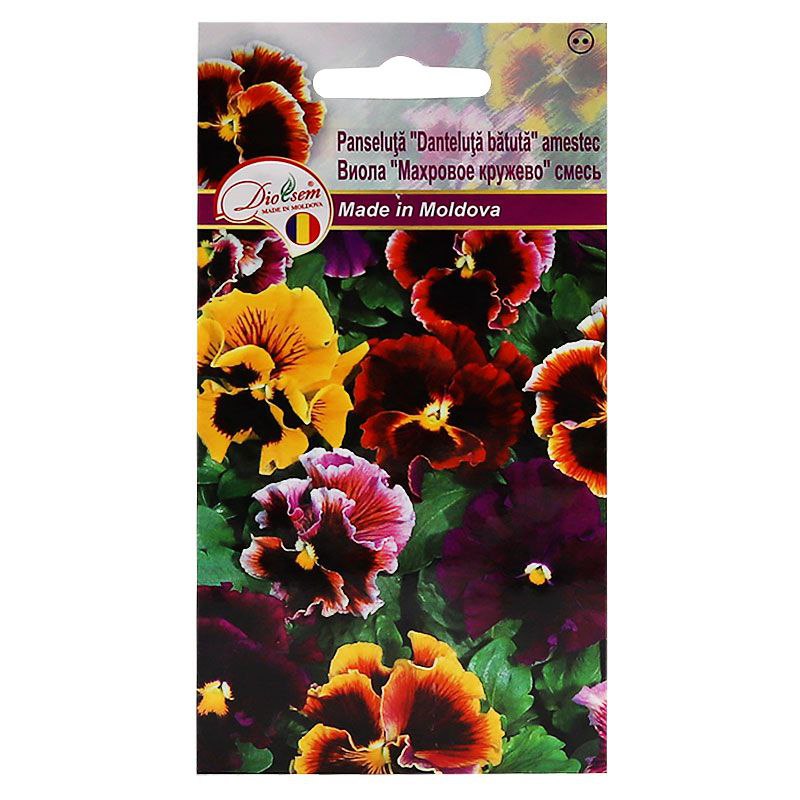 Семена Цветов Euro Panseluta viola Danteluta batuta (махровое кружево) (0,1гр)