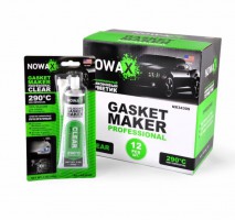 Герметик высокотемпературный, 100% силиконовый, прозрачный (85g +290⁰C) (12/144) NX34309