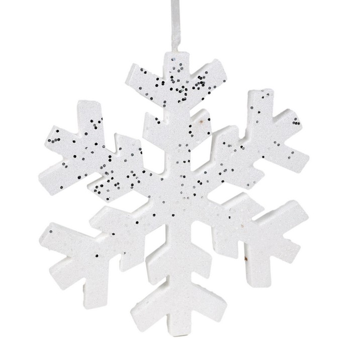 Снежинка белая 22см (B9214B-7) ТМ Global Christmas