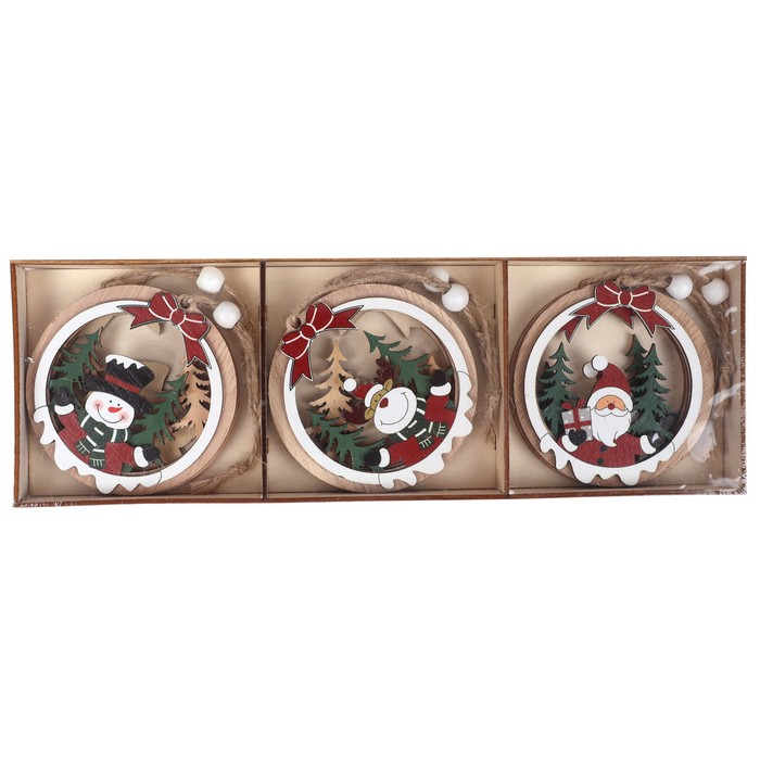 Украшение новогоднее снеговики (набор) 6шт (9294-4/6PC) ТМ Global Christmas