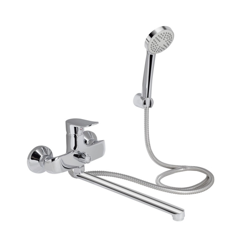 Смеситель одноручный, Цинк, для ванны длинный (Wieza 005) ТМ Lidz