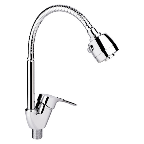 Смеситель одноручный, Цинк, для кухни рефлектор (Agata 008F4) ТМ Lidz