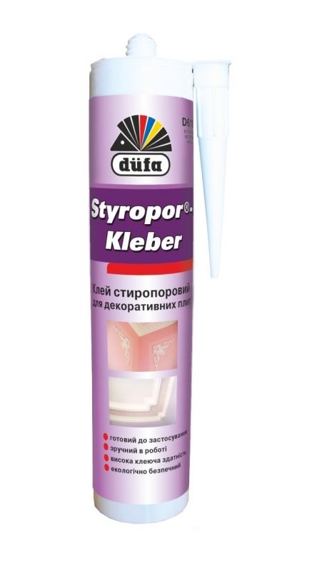 Клей дисперс. Styroporkleber D18 для декоративных плит 280мл. (уп.20шт)