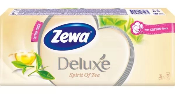 Платочки бум. ZEWA Deluxe orig 3сл.10шт.