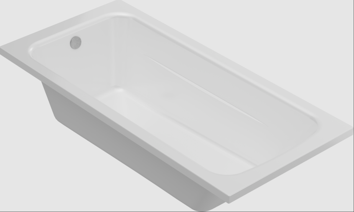 Ванна акриловая Bonito Home Aralia (1500x700) + Ножки