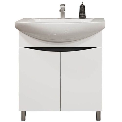 Шкаф белый Elara Duo под умыв. Zenon 650 ТМ Bayro