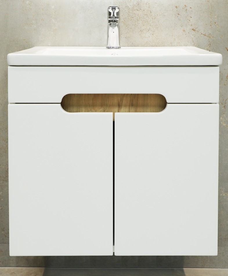 Шкаф белый Etna Duo под умыв. Argo 500 ТМ Bayro