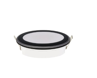 Светильник встроенный LED PARKER-12 4200K 1000Lm 170-265V d-130мм чёрный кругл./20