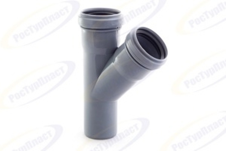 Тройник кан. PP 50/50 мм 45° (45 уп) ТМ ASG