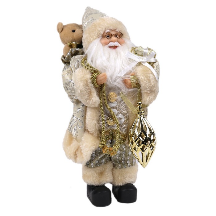 Дед мороз Золотистый 30см (HQ241306-12) ТМ Global Christmas