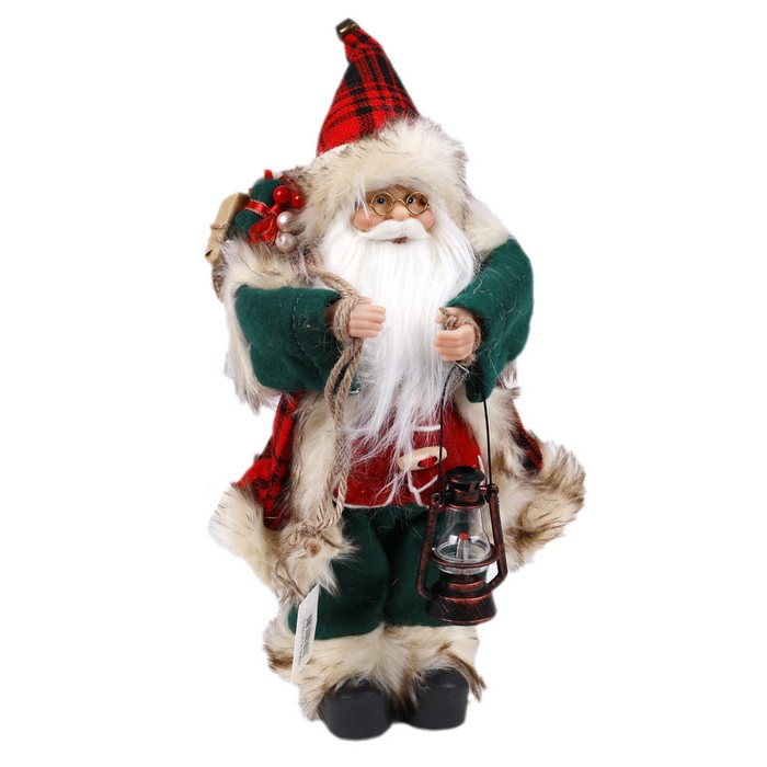 Дед мороз Красный/Зеленый 30см (HQ-241195A-12) ТМ Global Christmas